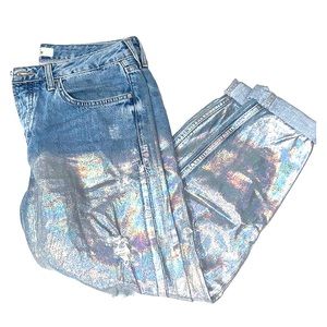Iridescent Boyfriend Jeans